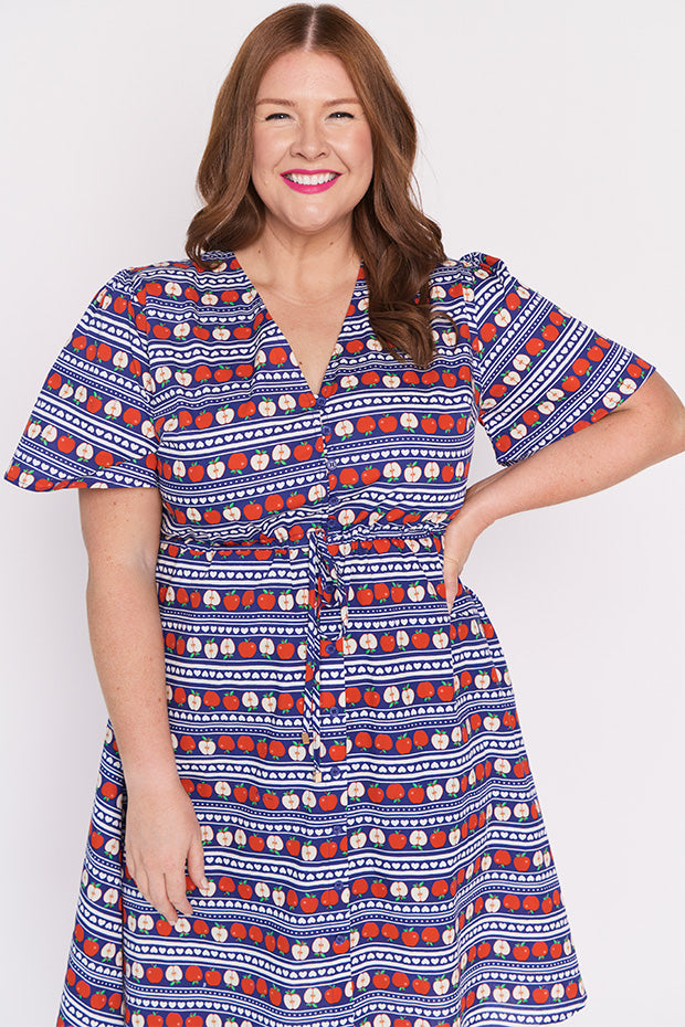 Siena Cotton Adoring Apples Dress – Adoring Apples knee length dress