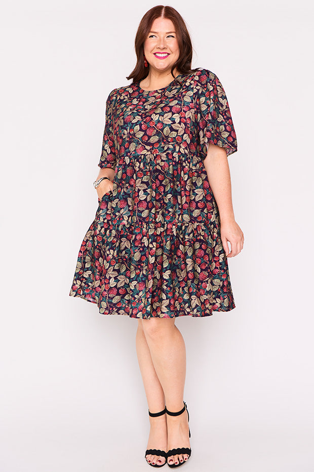Lanetta Raspberry Forest Dress – Raspberry Forest mini dress