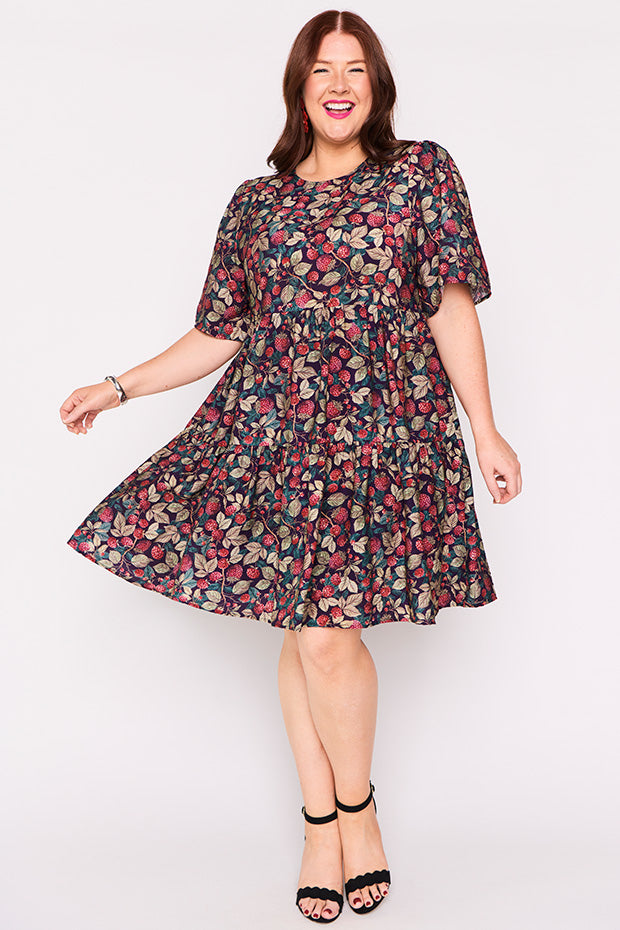 Lanetta Raspberry Forest Dress – Raspberry Forest mini dress