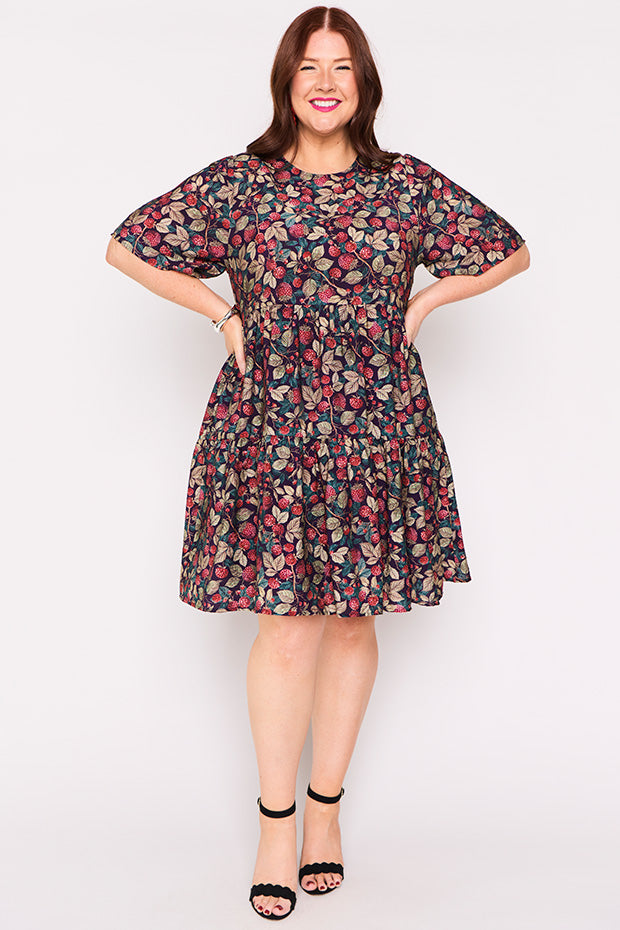 Lanetta Raspberry Forest Dress – Raspberry Forest mini dress