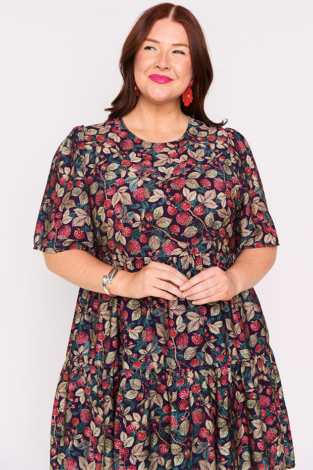 Lanetta Raspberry Forest Dress – Raspberry Forest mini dress