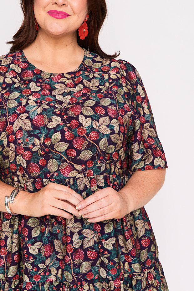 Lanetta Raspberry Forest Dress – Raspberry Forest mini dress