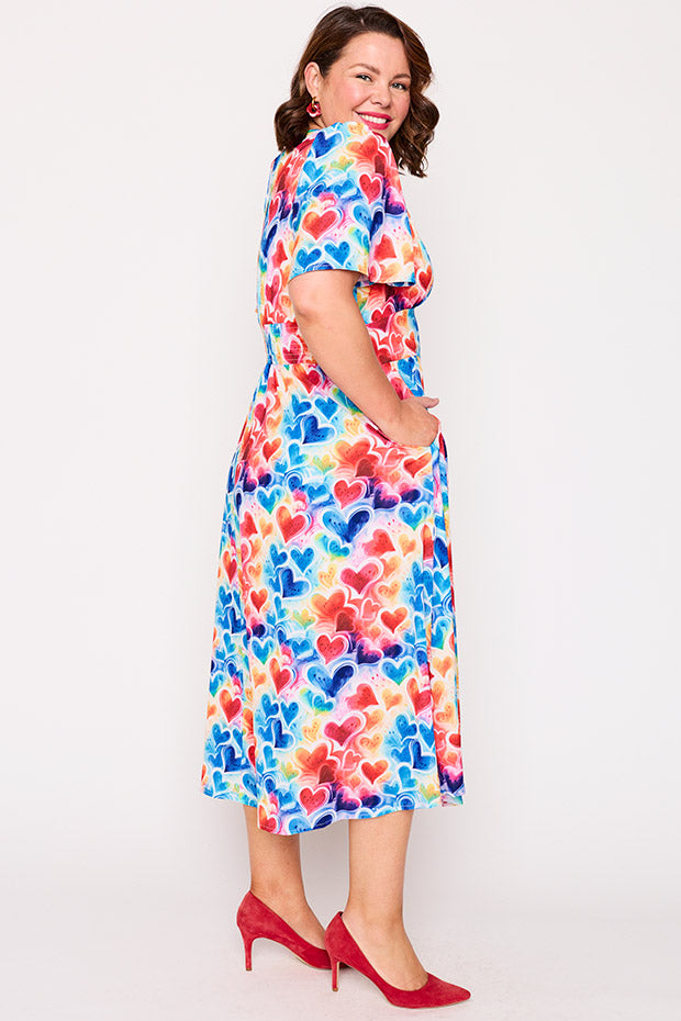 Imogen Bright Hearts Dress – Bright Hearts midi dress