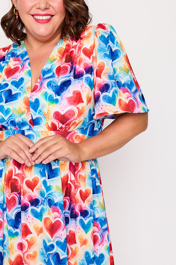 Imogen Bright Hearts Dress – Bright Hearts midi dress