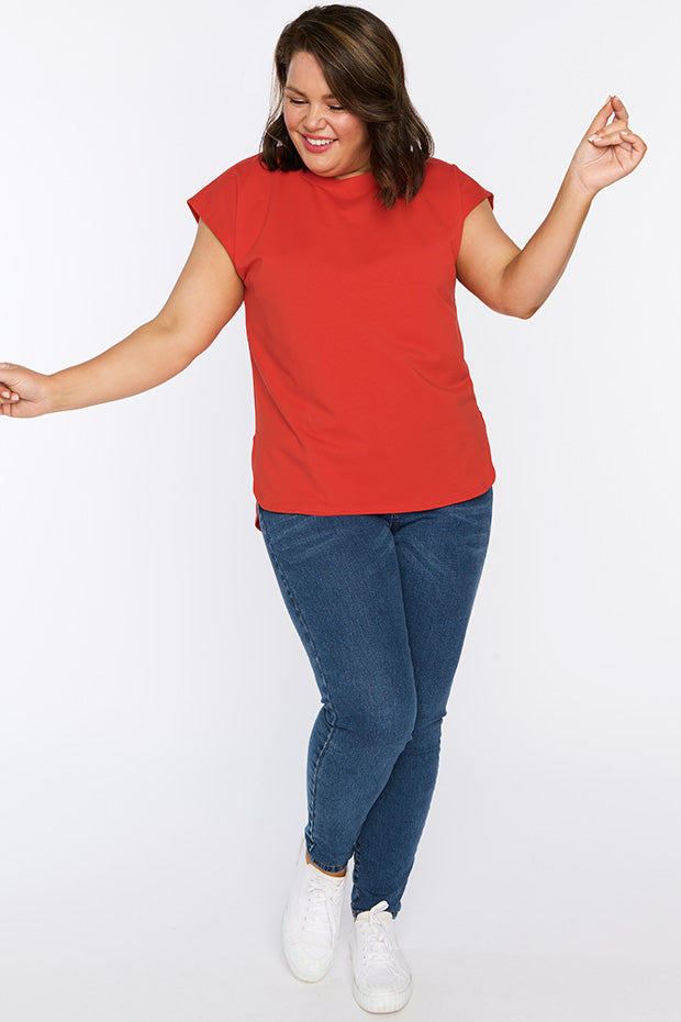 Milano Red Top – Red loose top