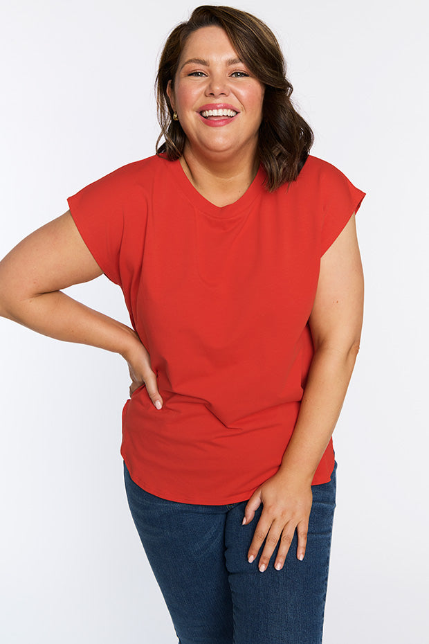 Milano Red Top – Red loose top