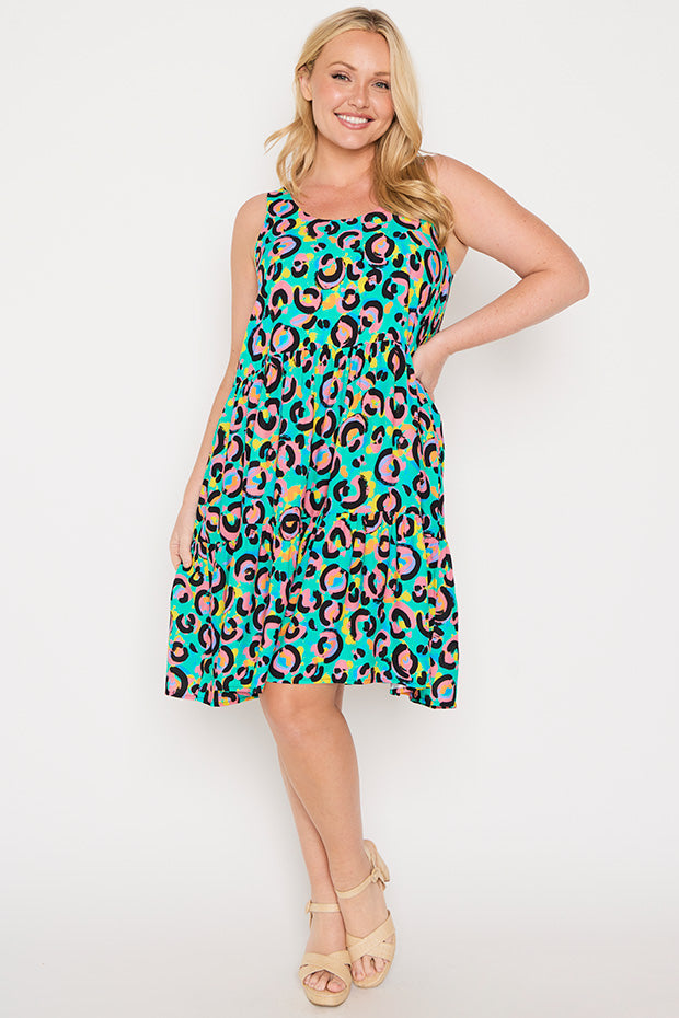 Kiana Little Party Leopard Dress – Little Party Leopard knee length dress