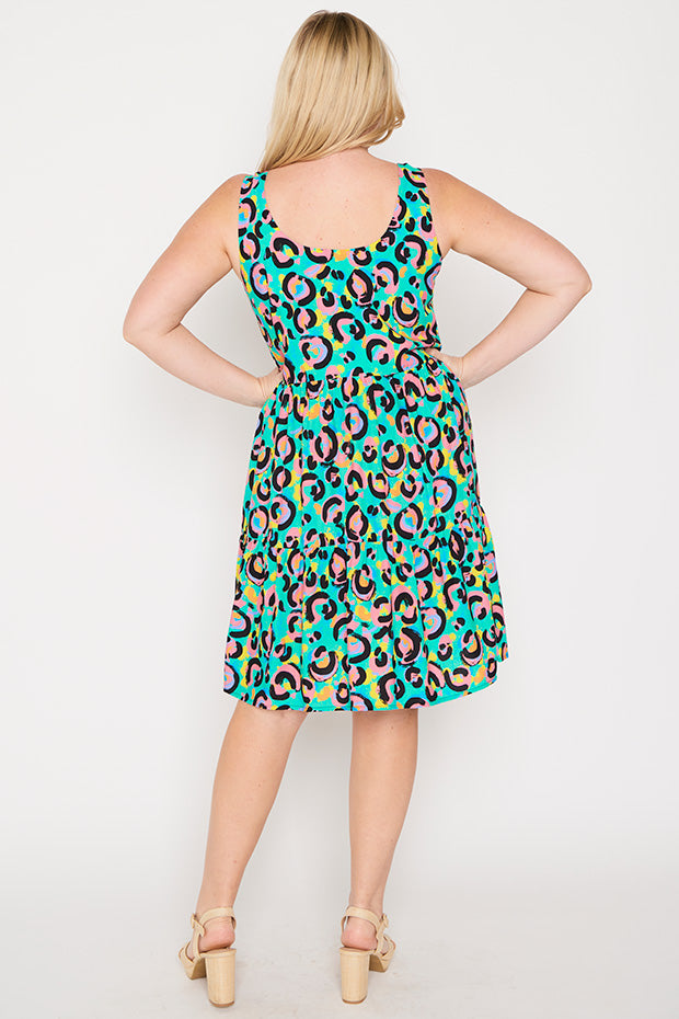 Kiana Little Party Leopard Dress – Little Party Leopard knee length dress