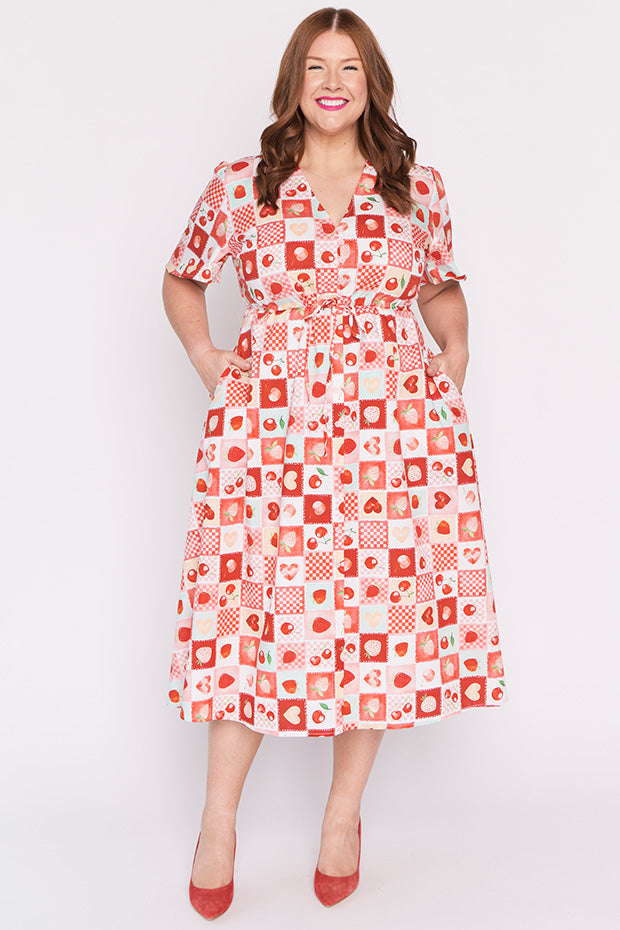 Marley Cotton Cherry Pop Dress – Cherry Pop midi dress