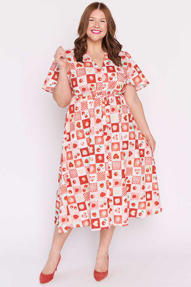Marley Cotton Cherry Pop Dress – Cherry Pop midi dress