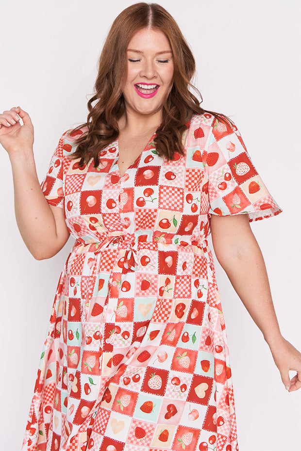 Marley Cotton Cherry Pop Dress – Cherry Pop midi dress