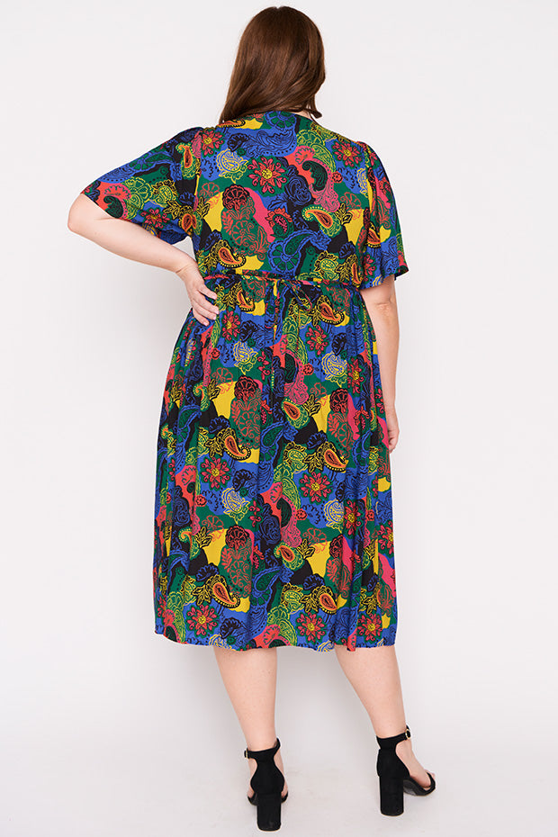 Xena Winter Tapestry Dress – Winter Tapestry midi dress