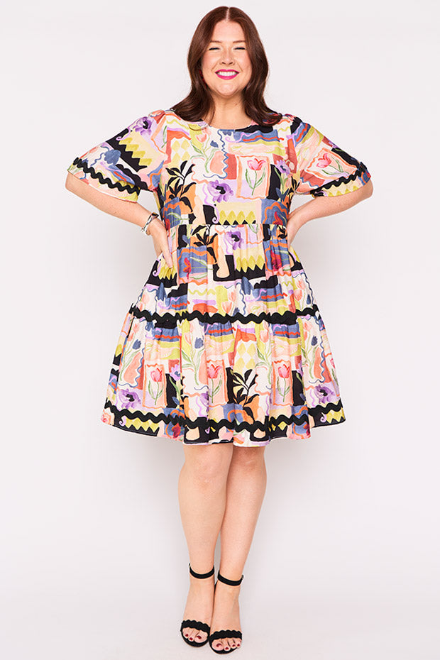 Tamisha Framed Flora Dress – Framed Flora mini dress