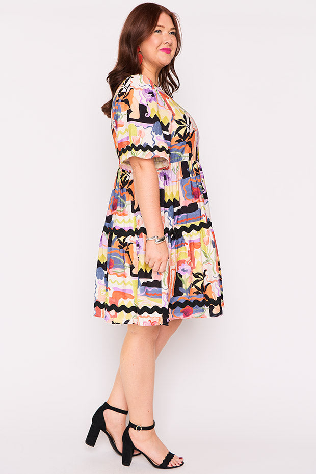 Tamisha Framed Flora Dress – Framed Flora mini dress