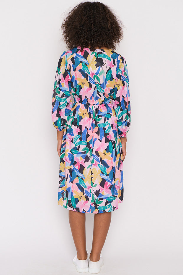 Carter Colour Block Garden Dress – Colour Block Garden knee length dress