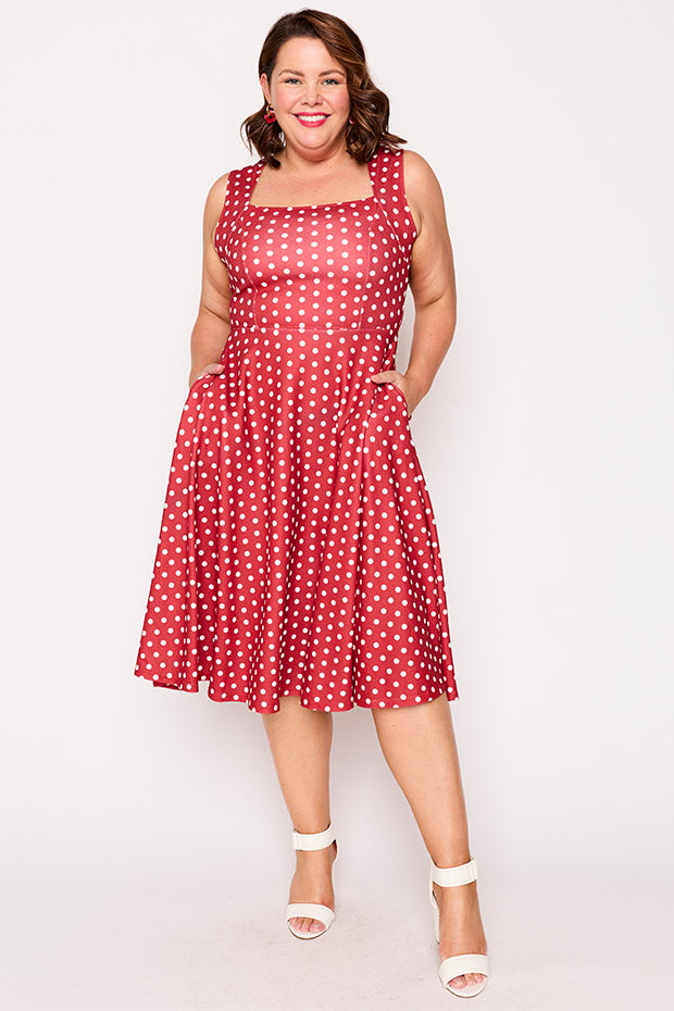 Hazel Pretty Cherry Dress – Pretty Cherry midi dress