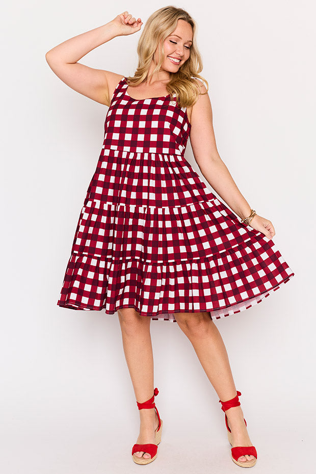 Dorothy Cherry Gingham Dress – Cherry Gingham mini dress