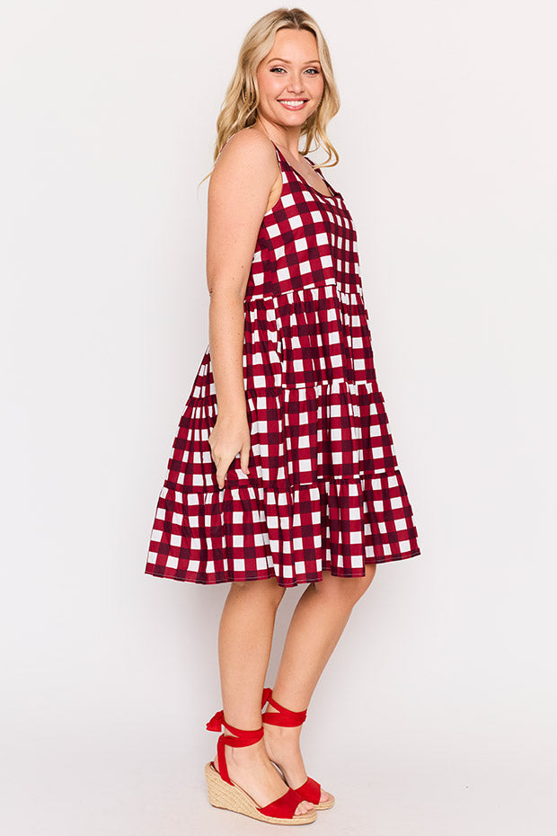 Dorothy Cherry Gingham Dress – Cherry Gingham mini dress