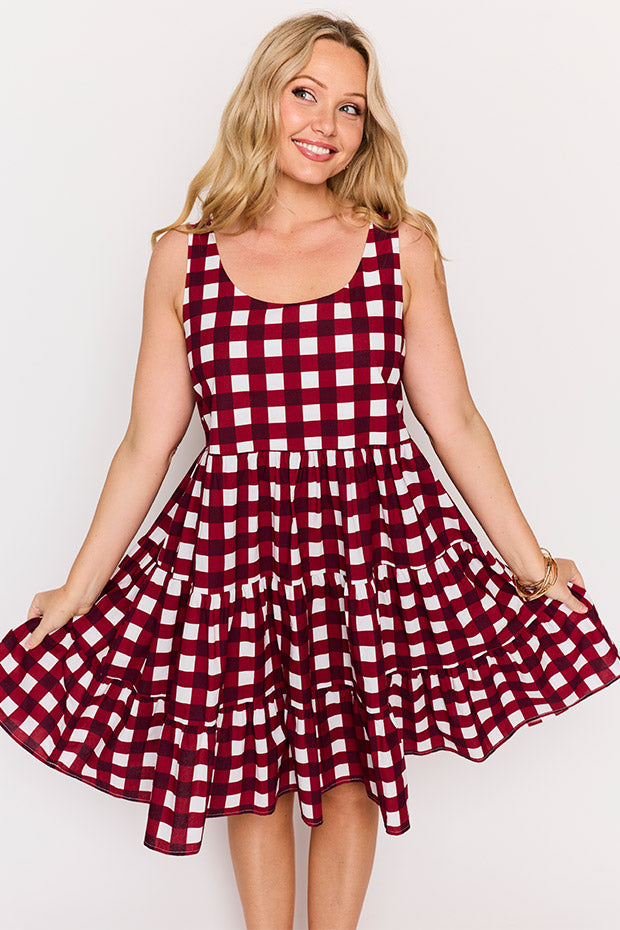 Dorothy Cherry Gingham Dress – Cherry Gingham mini dress