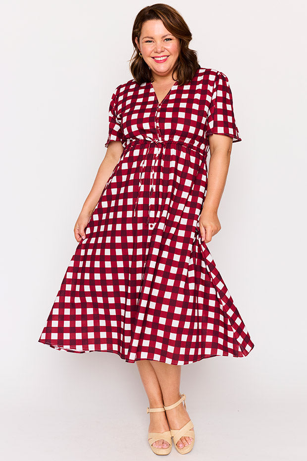 cotton on cherry dress Cherry Blossom Girls' Organic Cotton Dress, 6-12 Month, RED