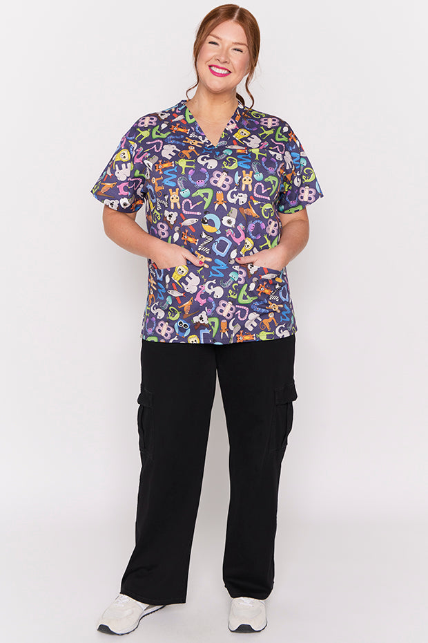 Meredith Alpha Animals Scrub Top – Alpha Animals top