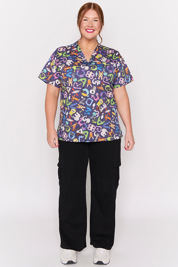 Meredith Alpha Animals Scrub Top – Alpha Animals top