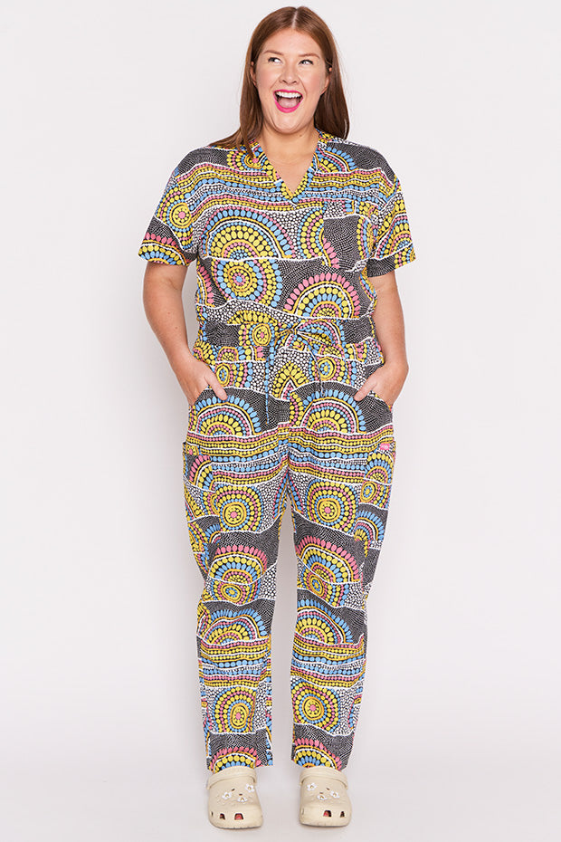 Cristina Next To You Scrub Pant – Next To You wide leg pants