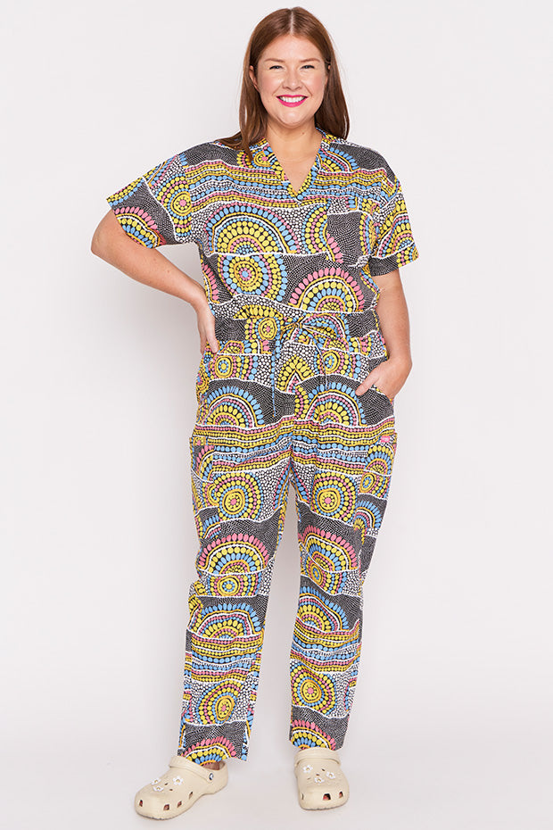 Cristina Next To You Scrub Pant – Next To You wide leg pants