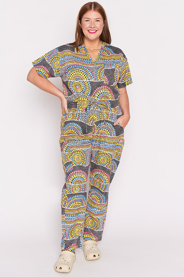 Cristina Next To You Scrub Pant – Next To You wide leg pants