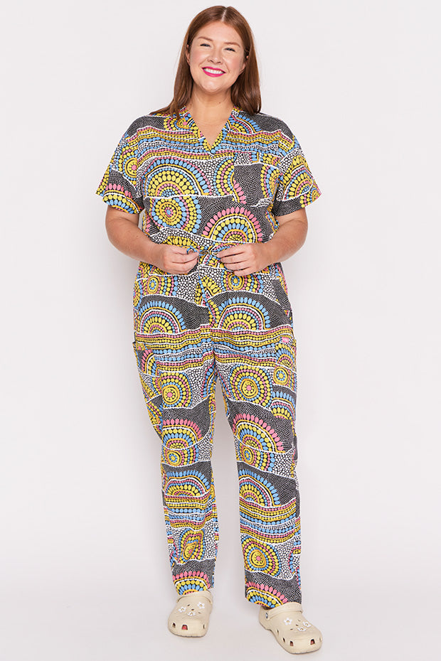 Cristina Next To You Scrub Pant – Next To You wide leg pants