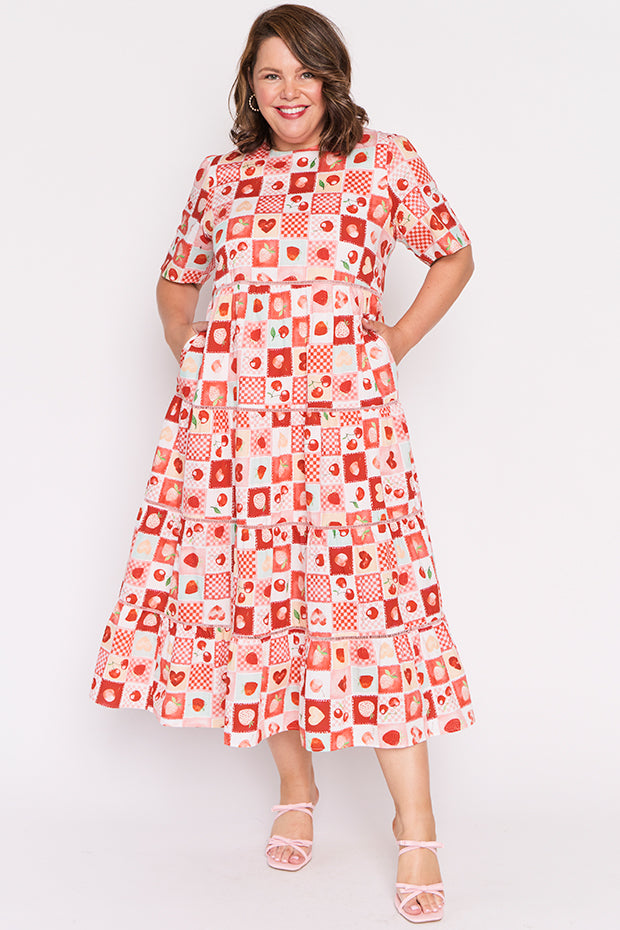 Aurelia Cherry Pop Maxi Dress – Cherry Pop midi dress