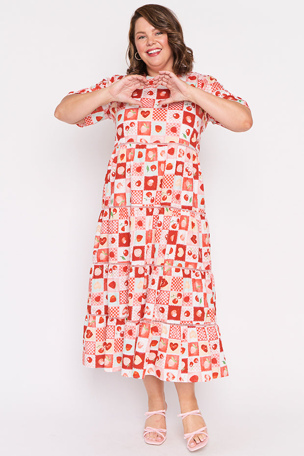 Aurelia Cherry Pop Maxi Dress – Cherry Pop midi dress