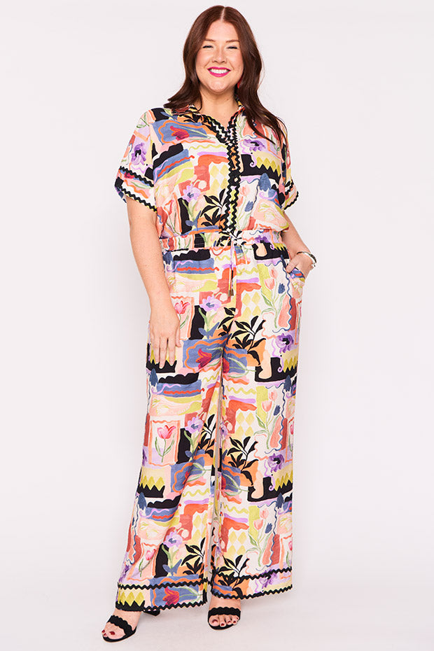 Mariah Framed Flora Pant – Framed Flora wide leg pants
