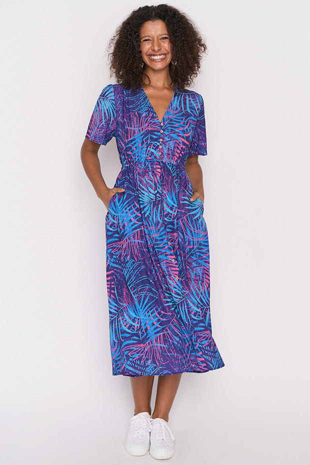 Marley Luminous Leaves Dress – Luminous Leaves midi dress