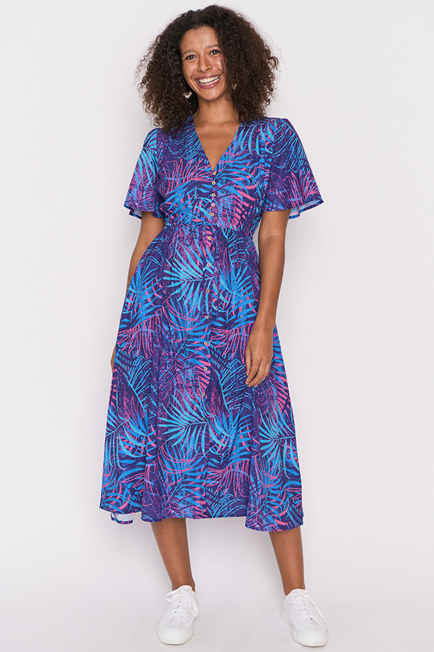 Marley Luminous Leaves Dress – Luminous Leaves midi dress