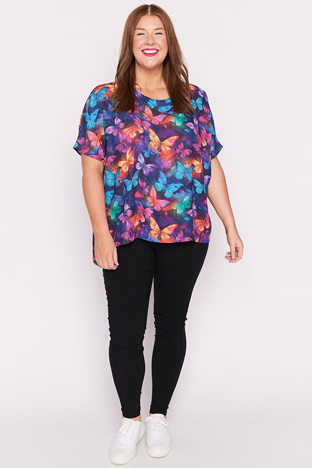Serena Butterfly Rainbow Top – Butterfly Rainbow top