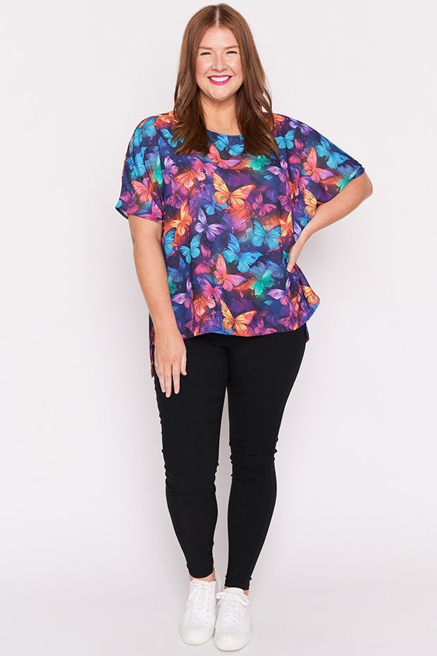 Serena Butterfly Rainbow Top – Butterfly Rainbow top