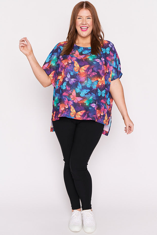 Serena Butterfly Rainbow Top – Butterfly Rainbow top