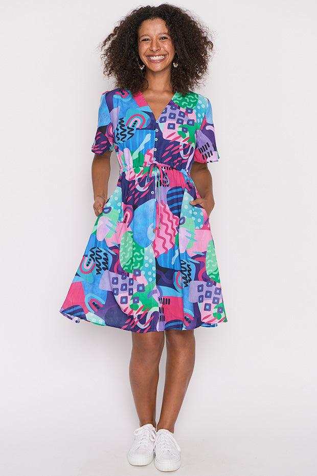 Sage Squiggle It Dress – Squiggle It knee length dress