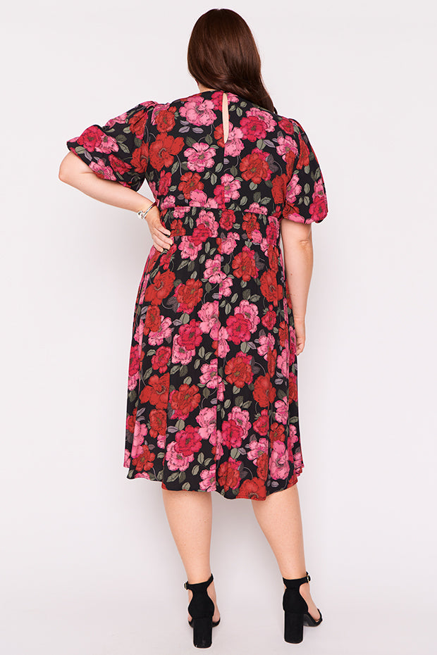 Rowan Delicate Petal Dress – Delicate Petal midi dress