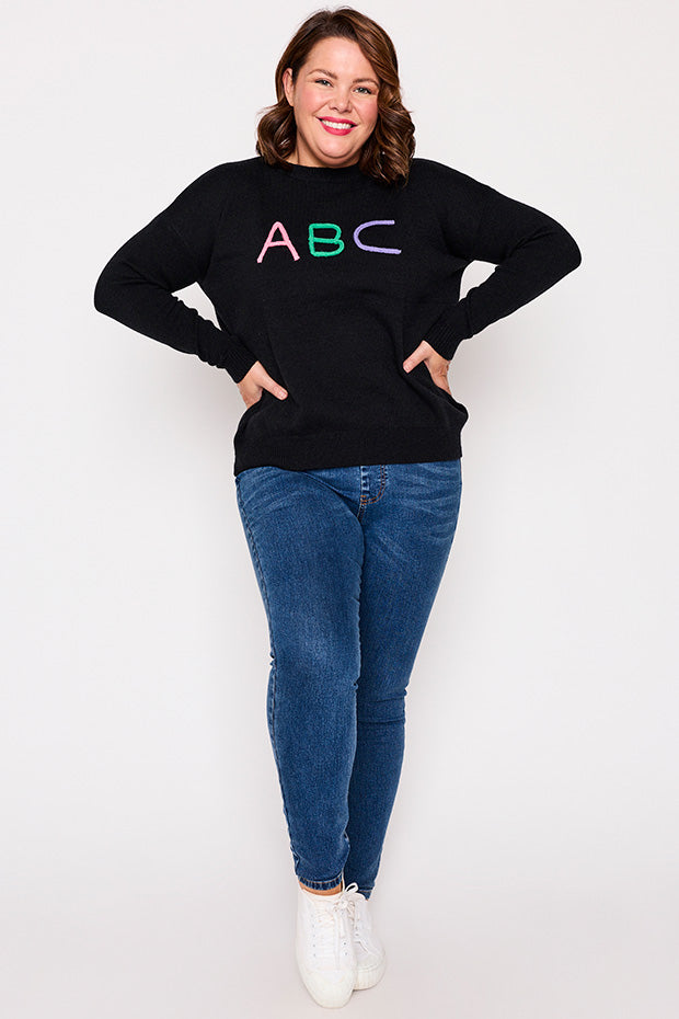 Playschool Black Knit – Black knit jumper