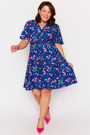 Siena Flamingo Christmas Dress