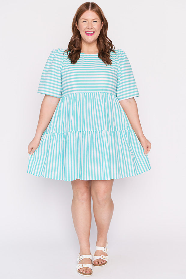 Ronnie Jade Stripe Dress – Jade Stripe mini dress