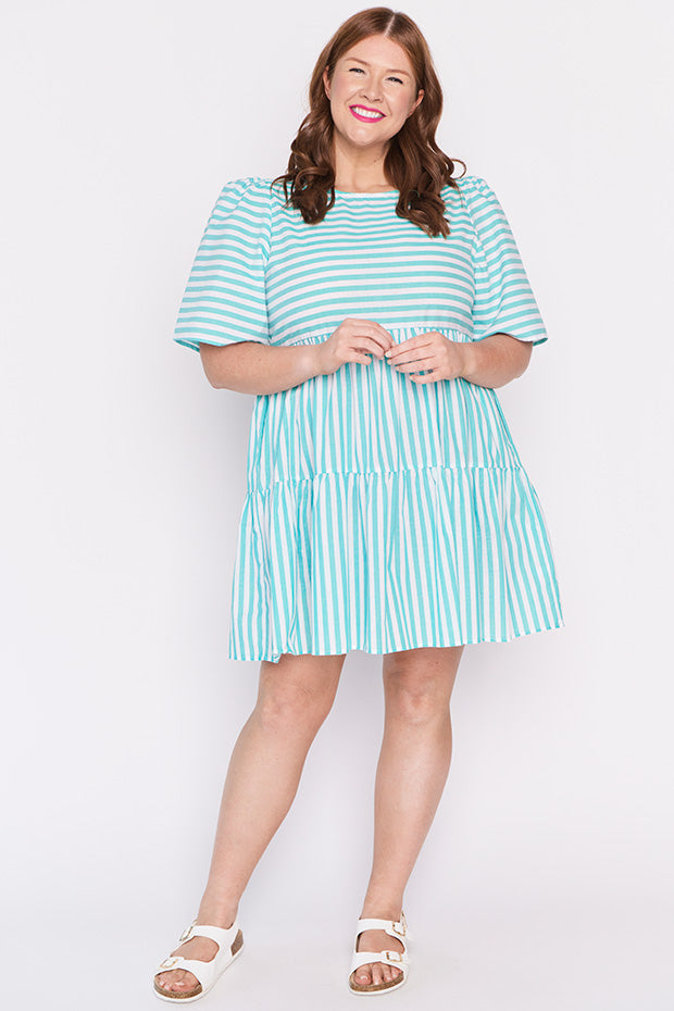 Ronnie Jade Stripe Dress – Jade Stripe mini dress