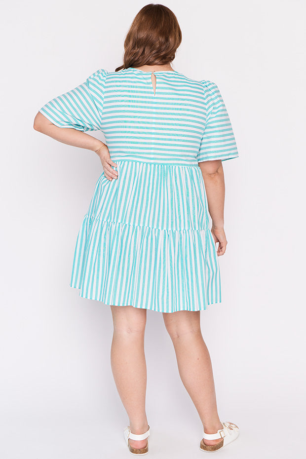 Ronnie Jade Stripe Dress – Jade Stripe mini dress