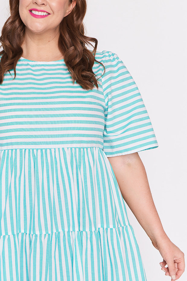 Ronnie Jade Stripe Dress – Jade Stripe mini dress