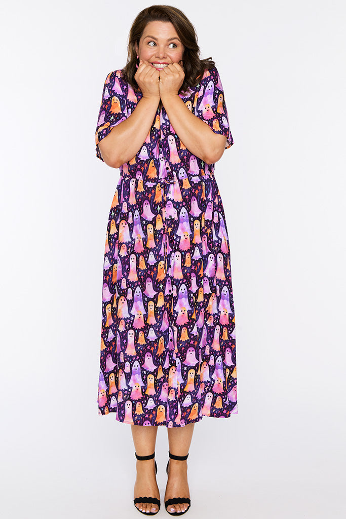 Michelle Happy Ghosts Dress – Happy Ghosts midi dress