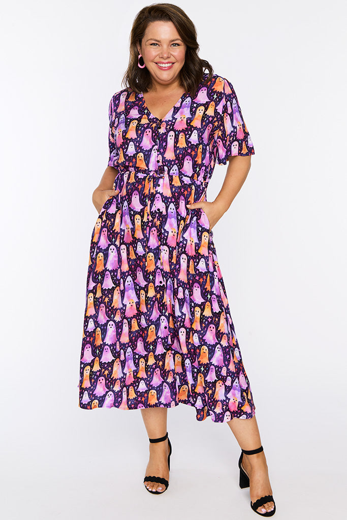 Michelle Happy Ghosts Dress – Happy Ghosts midi dress