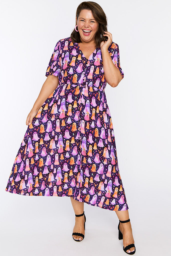 Michelle Happy Ghosts Dress – Happy Ghosts midi dress