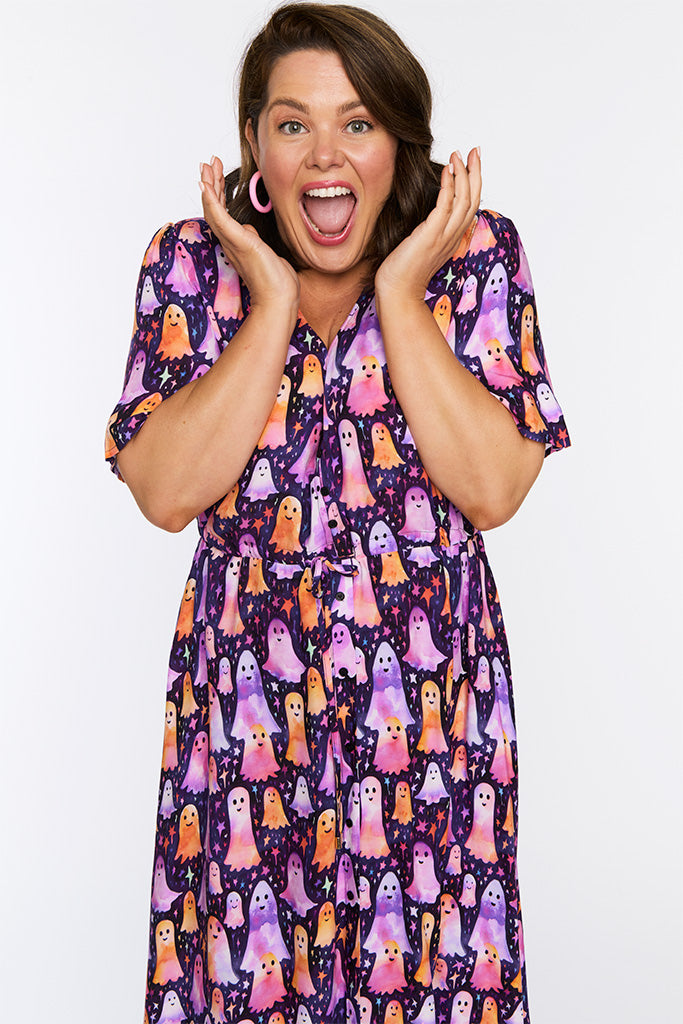Michelle Happy Ghosts Dress – Happy Ghosts midi dress